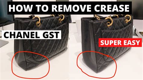 how to remove creases from chanel bag|chanel dents removal.